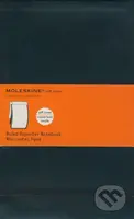 Moleskine - stredný linajkový reportérsky zápisník (mäkká čierna väzba)