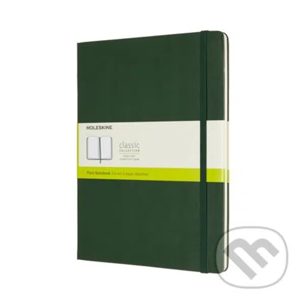 Moleskine - zelený zápisník (veľký, čistý)