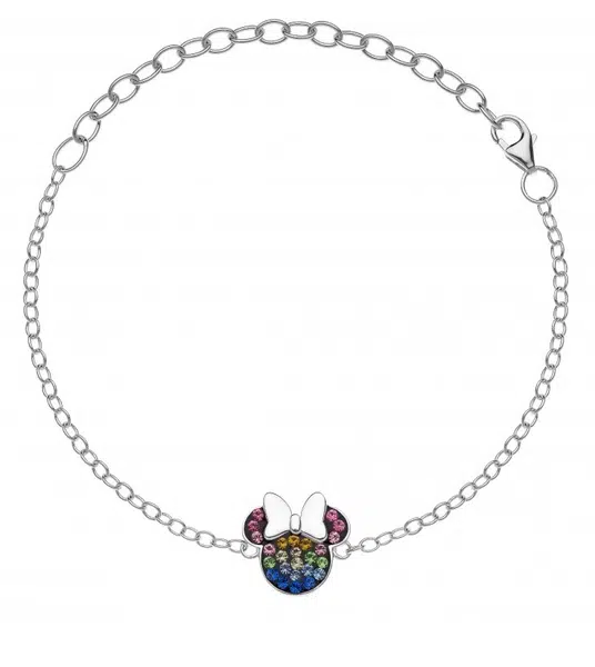 Disney Pôvabný strieborný náramok Minnie Mouse BS00026RML-S