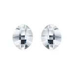 Preciosa Pôvabné strieborné náušnice kôstky Devotion s českým krištáľom Preciosa 6149 00