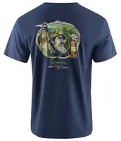 Grundéns tričko dark seas x grundens watchman ss t-shirt dark navy - xxxl