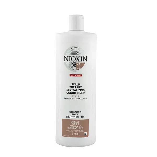 Nioxin Revitalizer pokožky pre jemné farbené mierne rednúce vlasy 3D System 3 Color Safe (Scalp Therapy Revitalizing Conditioner) 1000 ml