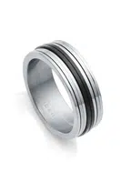 Viceroy Elegantný oceľový prsteň Magnum 75294A02 60 mm