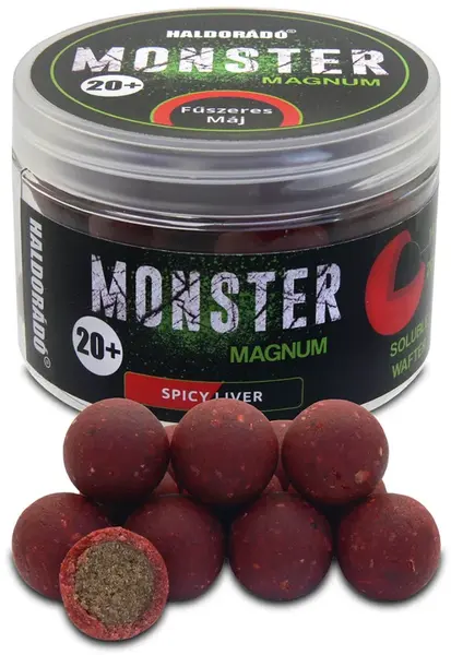 Haldorádó plávajúce boilie pop-up boilies monster magnum 80 g 20 mm - pikantná pečeň