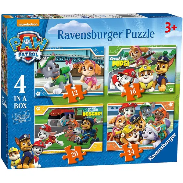 Ravensburger Puzzle 4 v 1 Labková patrola 72 dielikov