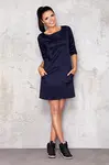 Infinite You Woman's Dress M013 Navy Blue