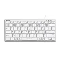 A4Tech FX51, Klávesnice CZ, bez numeriky, nízkoprofilová typ drátová (USB), bílá