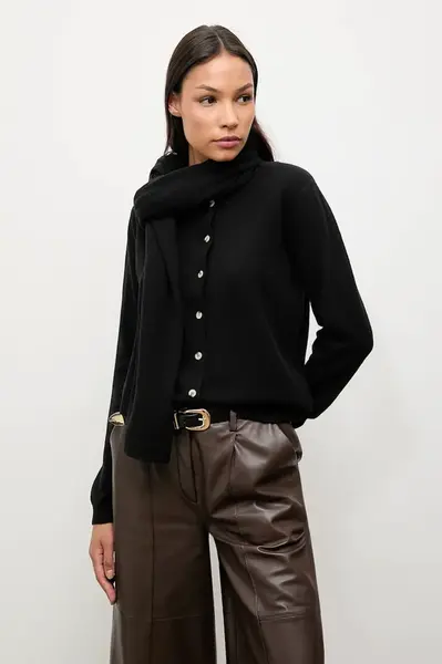 Kardigan z merino vlny se šálou Answear.LAB