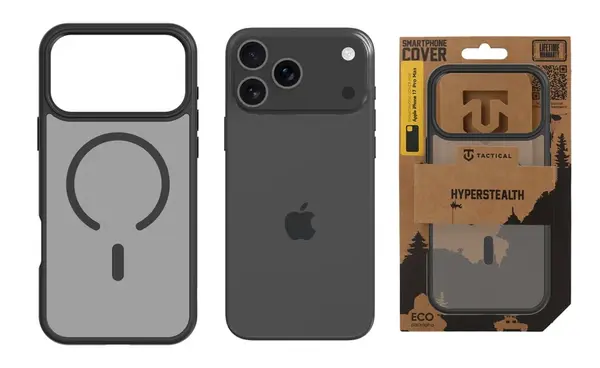 Zadní kryt Tactical MagForce Hyperstealth pro Apple iPhone 17 Pro Max, asphalt