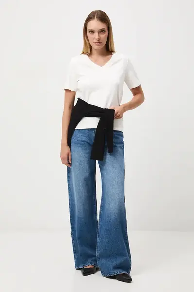 Bavlněné tričko Medicine dámské, béžová barva