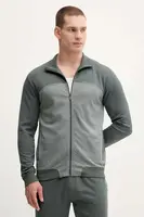 Mikina s kapucňou BOSS Tracksuit Jacket čierna farba, melanžová, 50545567