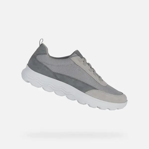 Light grey men's sneakers Geox Spherica - Men's