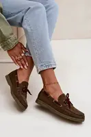 Boto Dámske Mokasíny S Lankami Tmavozelené Calivra