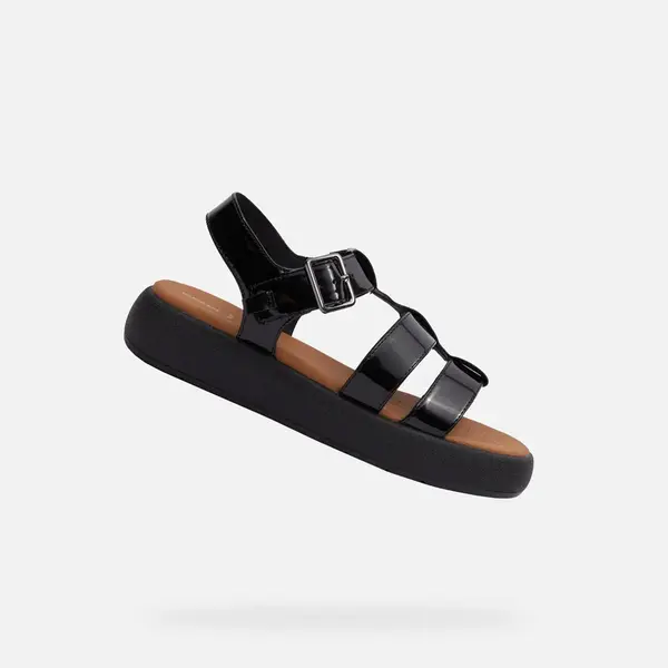 Black women's sandals Geox Camalei - Women's