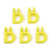 Rack Plating Spray Painted Alloy 2-Loop Link Pendants