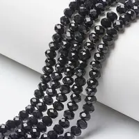 Opaque Solid Color Glass Beads Strands