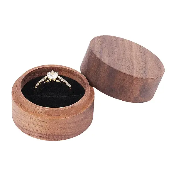 Column Wood Finger Rings Box