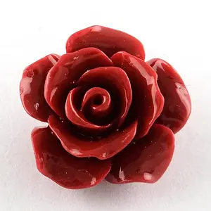 Dyed Flower Synthetical Coral Beads