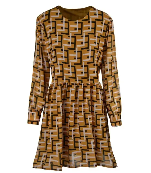 Pri Subtle dress with a geometric pattern