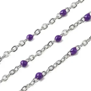 304 Stainless Steel Enamel Link Chains