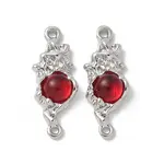 Brass & Resin Flower Connector Charms