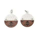 Acrylic with Poplar Wood Pendants