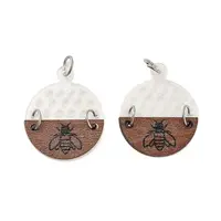 Acrylic with Poplar Wood Pendants