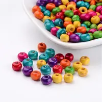 Lead Free Natural Wood Round Beads