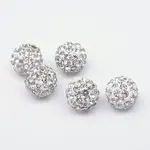 Polymer Clay Pave Rhinestone Beads