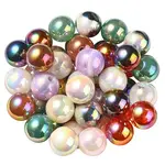UV Plating Rainbow Iridescent Acrylic Beads