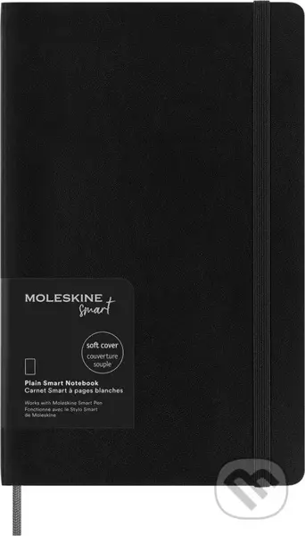 Moleskine – zápisník Smart (čierny) (mäkký, stredný, čistý)