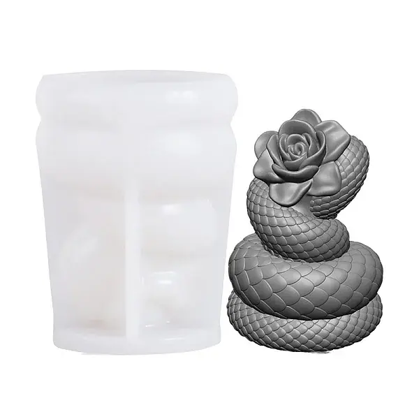 Rose & Snake Silicone Molds Candle Molds