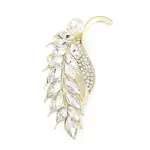 Wheat Alloy Rhinestone Brooches for Backpack Clothes