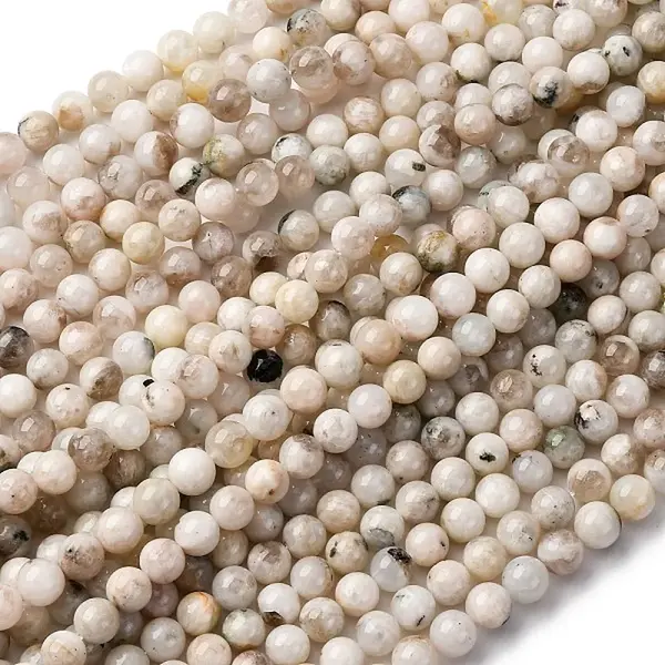 Natural White Moonstone Beads Strands