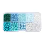 DIY 10 Grids ABS Plastic & Glass Seed Beads Jewelry Making Finding Beads Kits