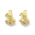 Brass Micro Pave Cubic Zirconia Pendants