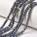 Electroplate Opaque Glass Beads Strands