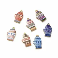 Winter Theme Alloy Printed Pendants