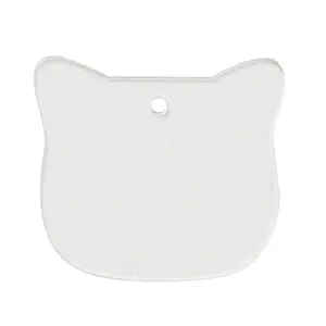 Transparent Acrylic Blank Pendants