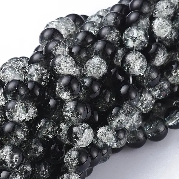 Crackle Glass Beads Strands