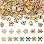 260Pcs 13 Style CCB Plastic with Rhinestones Cabochons