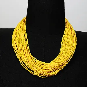 Plastic Beaded Multi-strand Necklaces