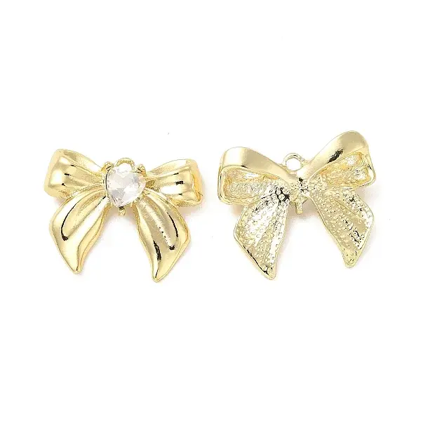 Rack Plating Alloy Glass Pendants