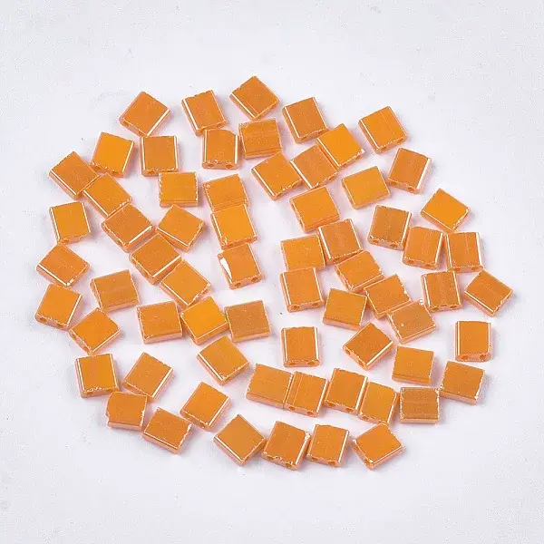 2-Hole Opaque Glass Seed Beads