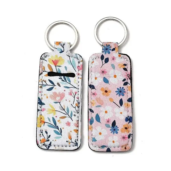2Pcs Elastic Neoprene Keychains