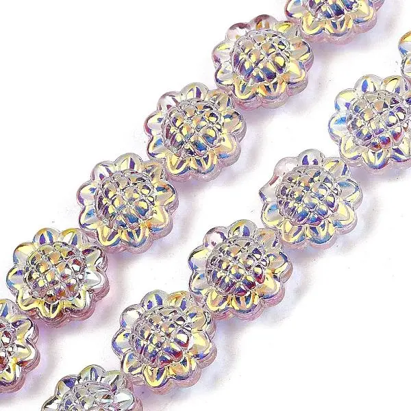 Electroplate Glass Bead Strands