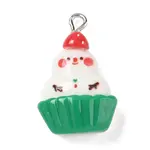 Christmas Theme Opaque Resin Pendants