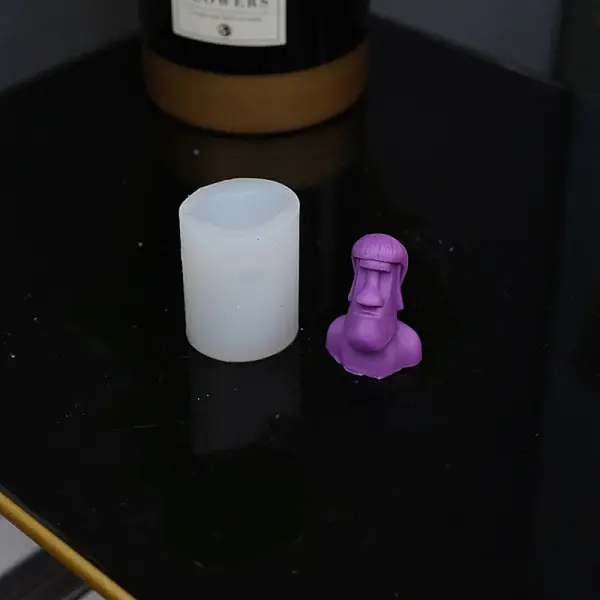 Easter Island Moai Head DIY Candle Silicone Molds