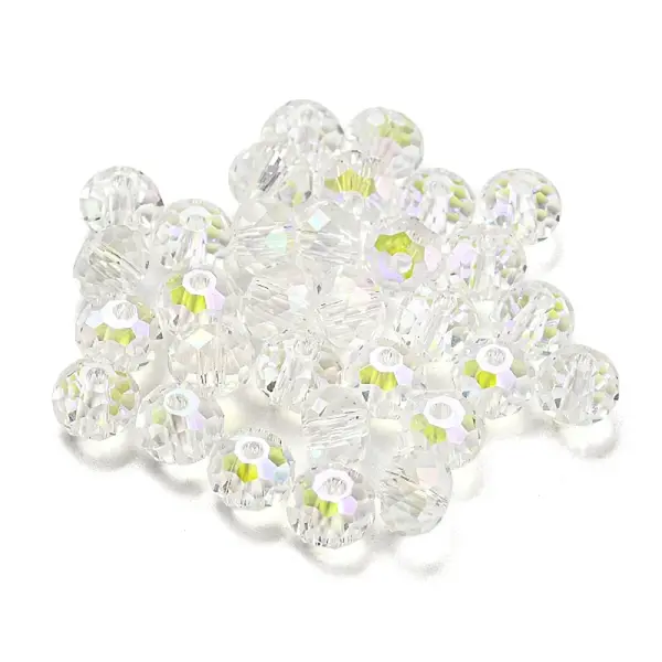 Transparent Electroplate Glass Beads
