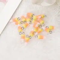 Halloween Opaque Resin Candy Corn Charms